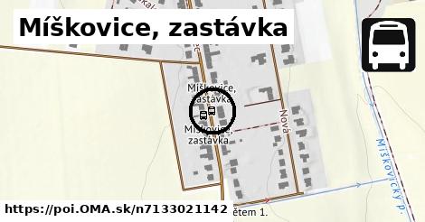 Míškovice, zastávka