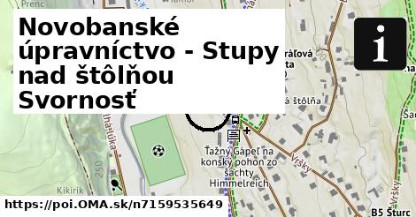 Novobanské úpravníctvo - Stupy nad štôlňou Svornosť