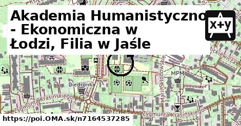 Akademia Humanistyczno - Ekonomiczna w Łodzi, Filia w Jaśle