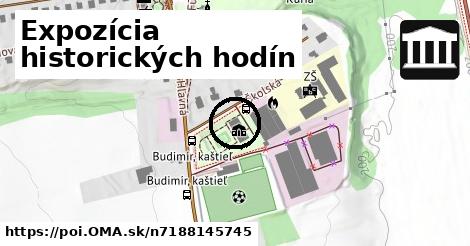 Expozícia historických hodín