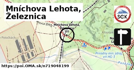 Mníchova Lehota, Železnica