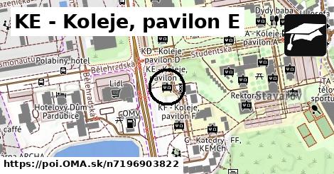 KE - Koleje, pavilon E