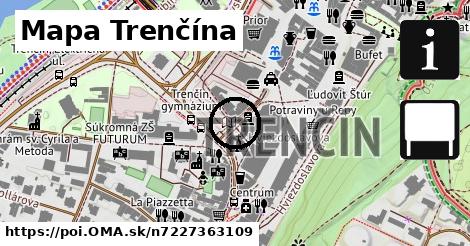 Mapa Trenčína