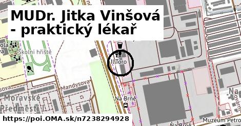 MUDr. Jitka Vinšová - praktický lékař