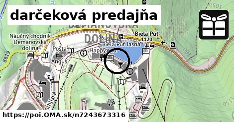 darčeková predajňa