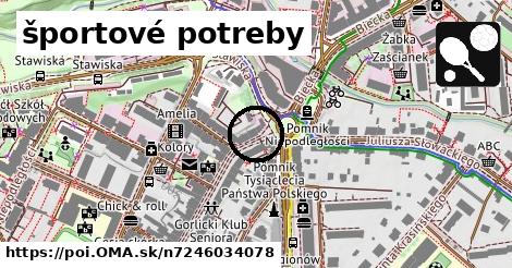 športové potreby