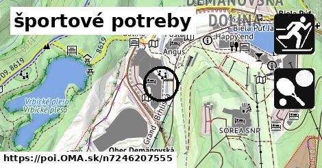 športové potreby