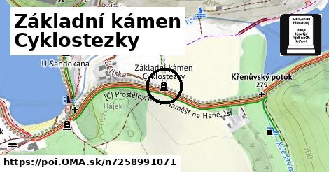 Základní kámen Cyklostezky