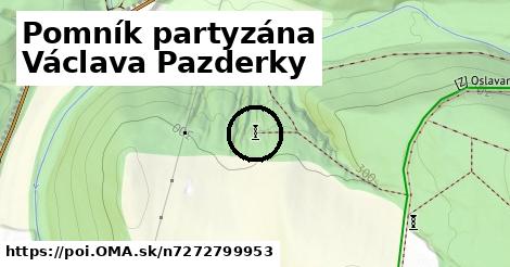 Pomník partyzána Václava Pazderky