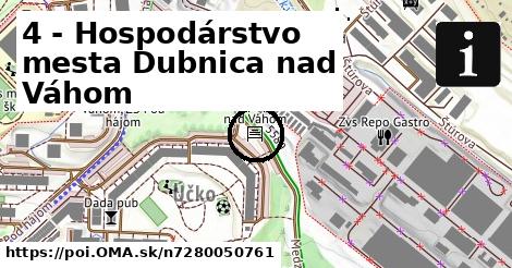 4 - Hospodárstvo mesta Dubnica nad Váhom
