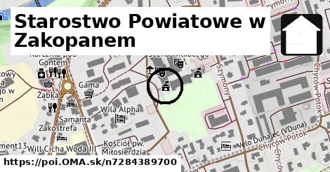 Starostwo Powiatowe w Zakopanem