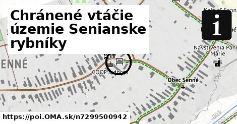 Chránené vtáčie územie Senianske rybníky