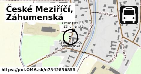 České Meziříčí, Záhumenská