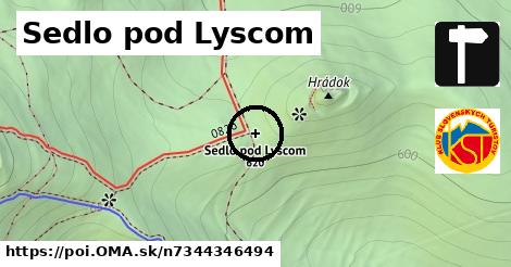 Sedlo pod Lyscom