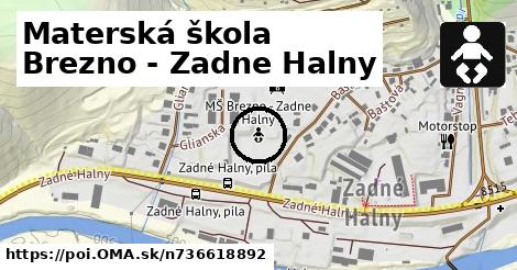 Materská škola Brezno - Zadne Halny