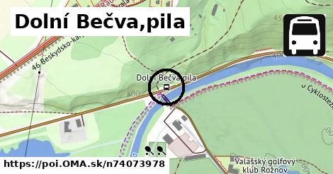 Dolní Bečva,pila