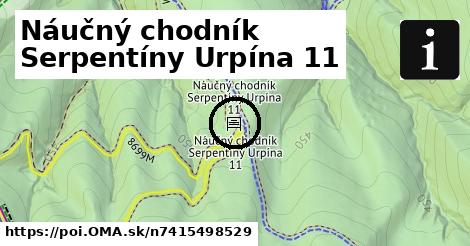 Náučný chodník Serpentíny Urpína 11