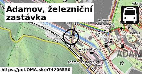 Adamov, železniční zastávka