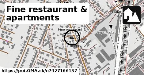 Fine restaurant & apartments