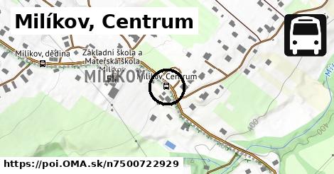 Milíkov, Centrum