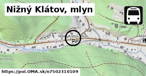 Nižný Klátov, mlyn