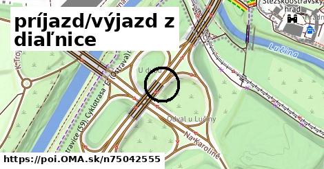 príjazd/výjazd z diaľnice