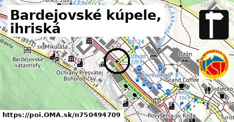 Bardejovské kúpele, ihriská