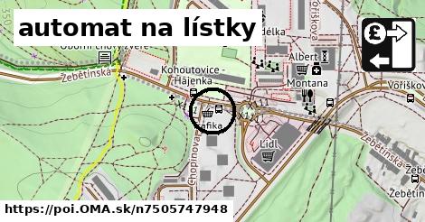 automat na lístky