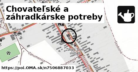 Chovateľské a záhradkárske potreby