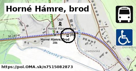 Horné Hámre, brod