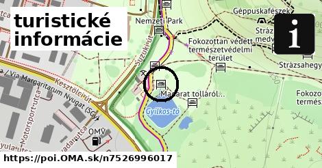 turistické informácie