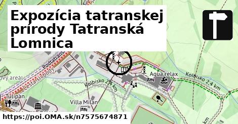 Expozícia tatranskej prírody Tatranská Lomnica