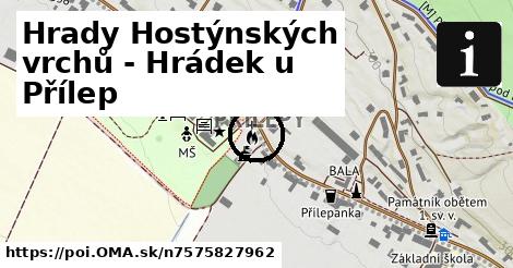 Hrady Hostýnských vrchů - Hrádek u Přílep