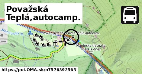 Považská Teplá,autocamp.