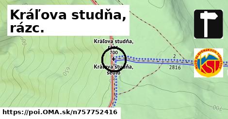 Kráľova studňa, rázc.