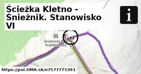 Ścieżka Kletno - Śnieżnik. Stanowisko VI