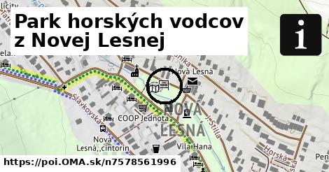 Park horských vodcov z Novej Lesnej