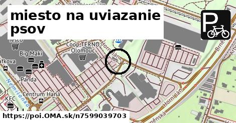 miesto na uviazanie psov