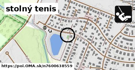 stolný tenis