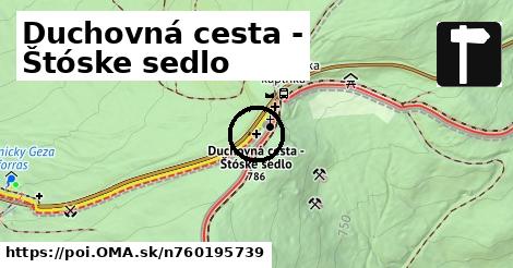 Duchovná cesta - Štóske sedlo