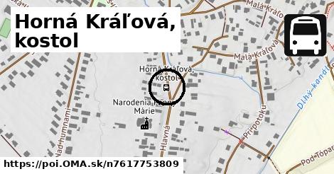 Horná Kráľová, kostol