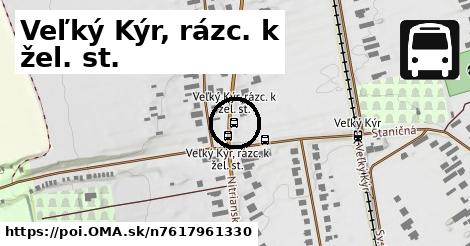 Veľký Kýr, rázc. k žel. st.