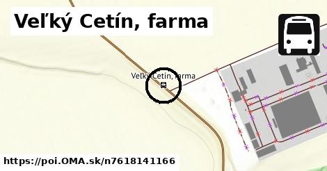 Veľký Cetín, farma