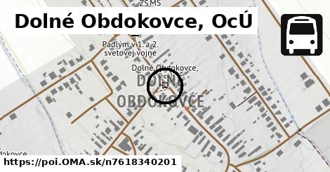 Dolné Obdokovce, OcÚ