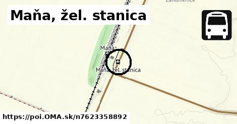 Maňa, žel. stanica