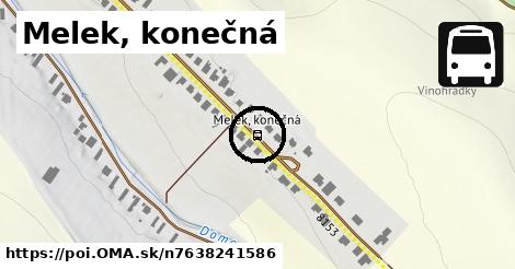 Melek, konečná