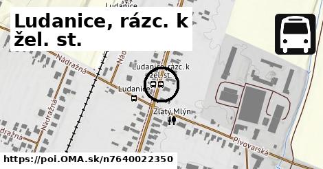 Ludanice, rázc. k žel. st.