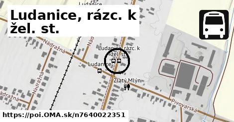 Ludanice, rázc. k žel. st.