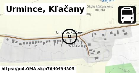 Urmince, Kľačany