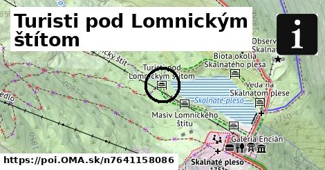 Turisti pod Lomnickým štítom